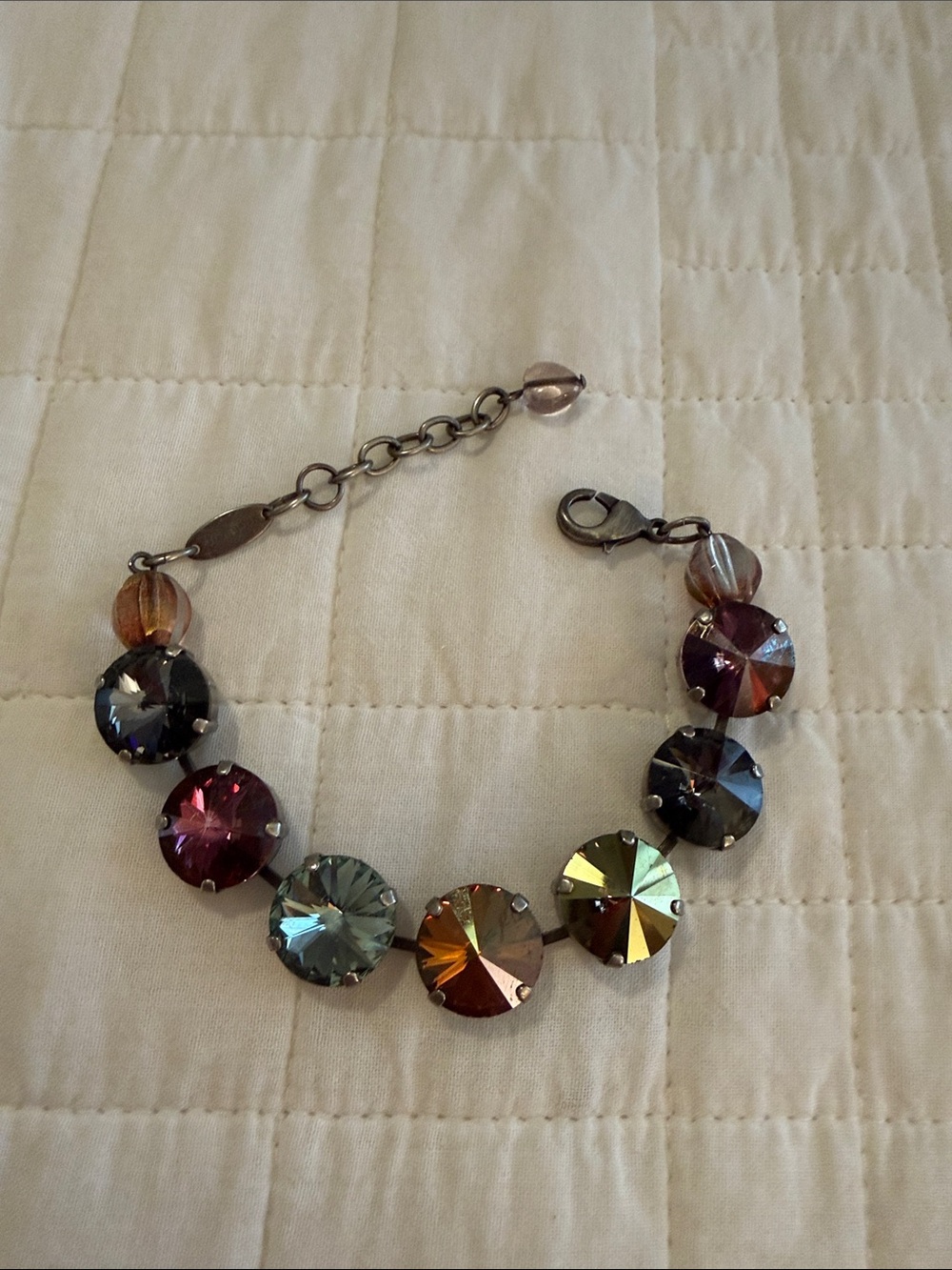 Sabika Multicolor Crystal Disc Bracelet